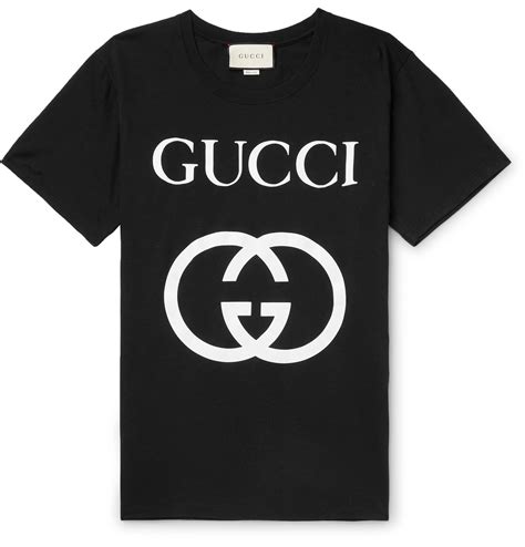 gucci logo print cotton t shirt|Gucci t shirt logo print.